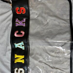 Colorful Lettered Black Bag